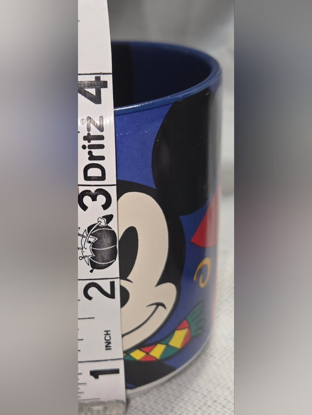 Disney Mug Set with Mickey, Minnie, and Pluto - Blue, Purple, Red - Picture 6 of 7